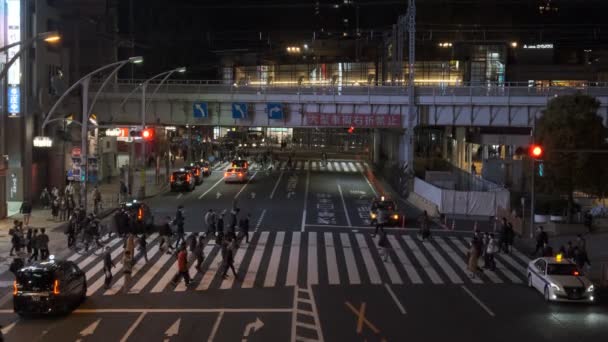 Tokio Ueno Nachtsicht 2022 April — Stockvideo