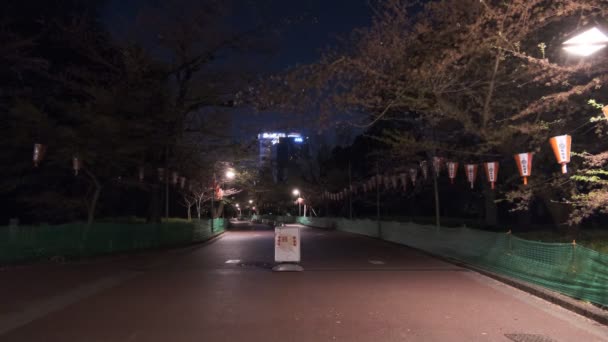 東京上野の夜景2022年4月 — ストック動画