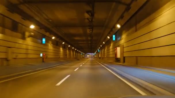 Τόκιο Αυτοκίνητο Οδήγησης Βίντεο Ημέρα Του Χρόνου — Αρχείο Βίντεο