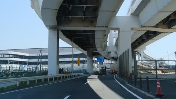 Tokio Samochód Jazdy Wideo Day Time — Wideo stockowe