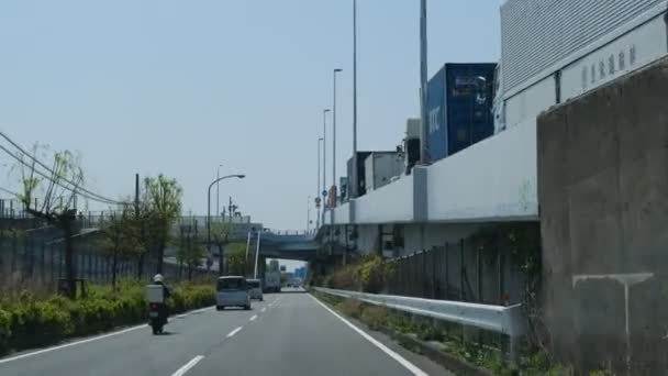 Tokio Samochód Jazdy Wideo Day Time — Wideo stockowe