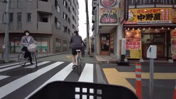 Tokio Fietsen 2022 Voorjaar — Stockvideo