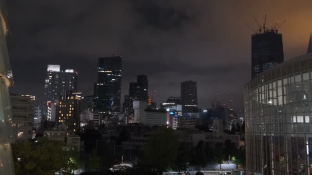 Ночной Вид Холмы Ронги Токио 2022 — стоковое видео