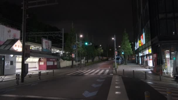 Harajuku Japón Tokio Vista Nocturna — Vídeo de stock