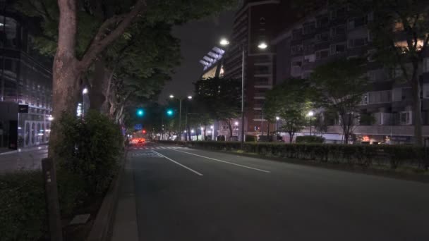 Harajuku Στην Ιαπωνία Tokyo Night View — Αρχείο Βίντεο