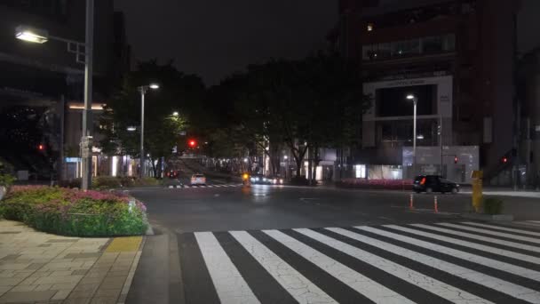 Harajuku Στην Ιαπωνία Tokyo Night View — Αρχείο Βίντεο