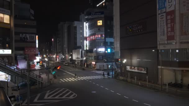 Japan Tokyo Nattutsikt 2022 — Stockvideo