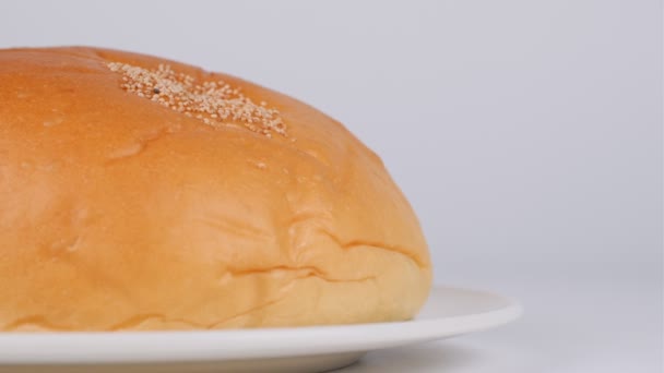 Japon Kırmızı Fasulye Ekmeği — Stok video
