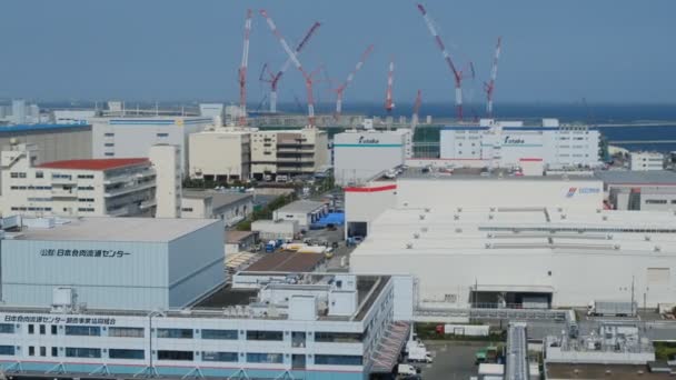 Japan Kawasaki Marien Aussichtsplattform — Stockvideo