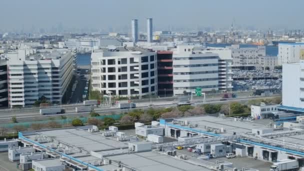 Japão Kawasaki Marien Observation Deck — Vídeo de Stock