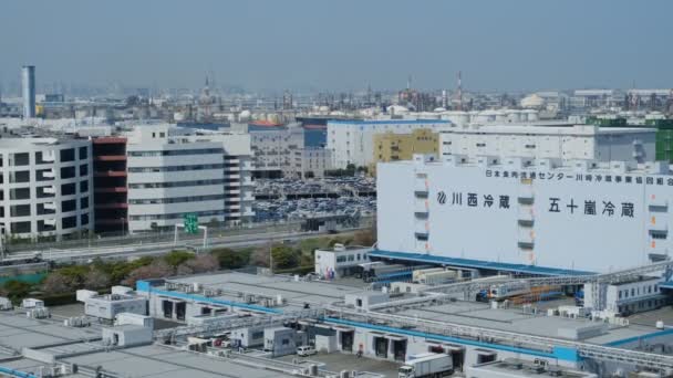 Japão Kawasaki Marien Observation Deck — Vídeo de Stock