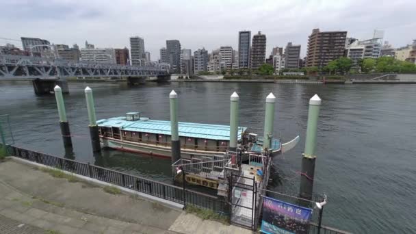 Tokyo Sumida River Paseo Vídeo 2022 — Vídeo de stock