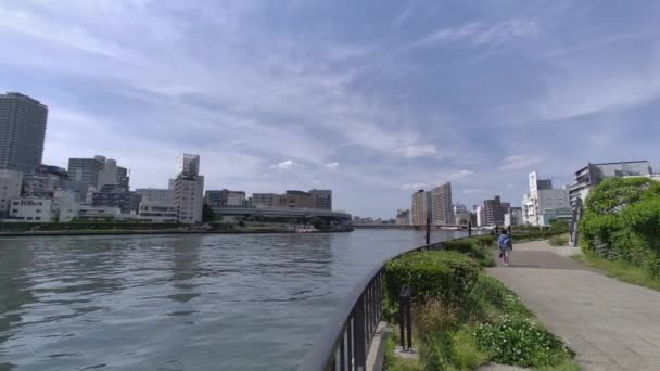 Tokyo Sumida River Procházka Video 2022 — Stock video