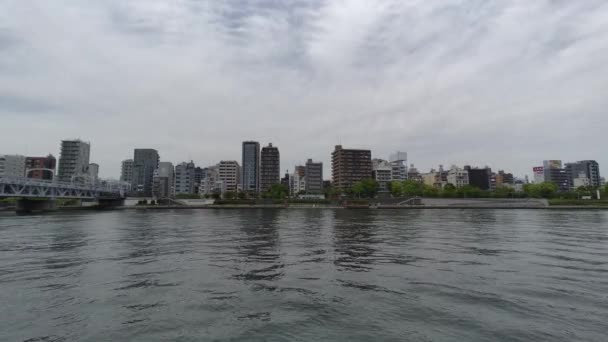 Tokyo Sumida River Promenad Video 2022 — Stockvideo