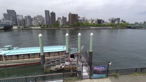 Tokyo Sumida River Procházka Video 2022 — Stock video