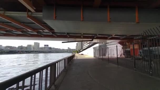 Spaziergang Tokyo Sumida River Jahr 2022 — Stockvideo