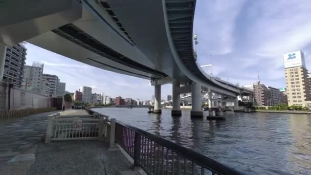 Tóquio Sumida River Passeio Vídeo 2022 — Vídeo de Stock