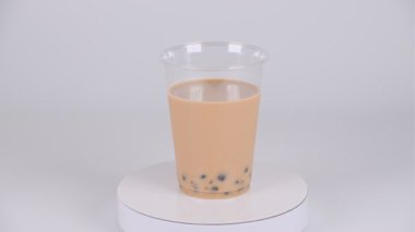 Köpüklü çay içeceği, kısa video klibi.