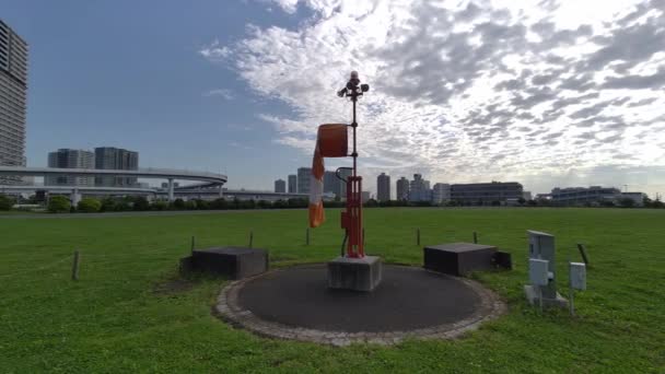 Parque Prevenção Desastres Tóquio Rinkai — Vídeo de Stock