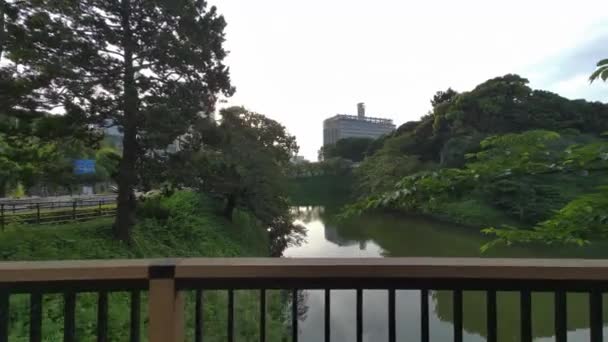 Tokyo Chidorigafuchi Ранним Утром 2022 Года — стоковое видео