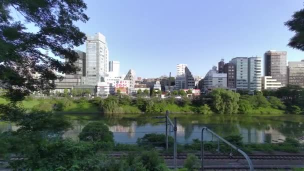 Tokyo Sotobori Parkı Sabah 2022 — Stok video