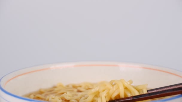 Japanische Soja Instant Nudeln Ramen — Stockvideo