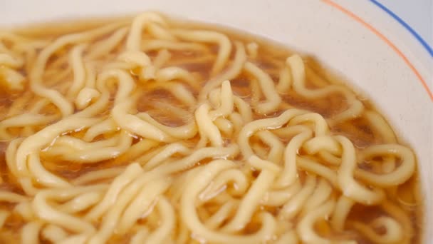 Fonte Giapponese Soia Ramen Spaghetti Istantanei — Video Stock