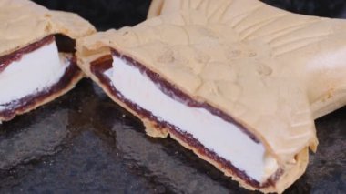 Japon Taiyaki dondurması. 