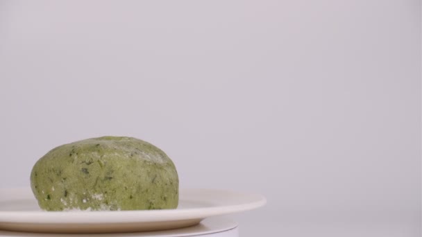 Japonês Doce Alimentos Grama Daifuku — Vídeo de Stock