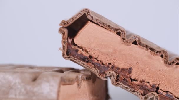 Areia Sorvete Chocolate Japonês — Vídeo de Stock