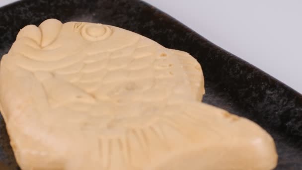 Japanese Taiyaki Ice Cream — Stock Video