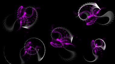 Renkli CG parçacık canlandırma grafikleri