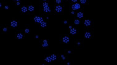 Kar, kış parçacıkları animasyon hareketinin grafiklerini kristalleştirir