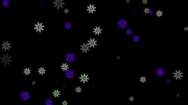 Kar, kış parçacıkları animasyon hareketinin grafiklerini kristalleştirir