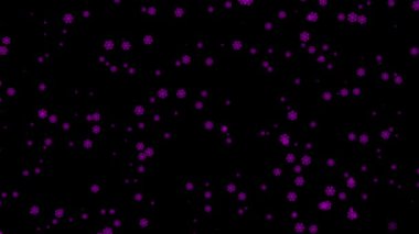 Kar, kış parçacıkları animasyon hareketinin grafiklerini kristalleştirir