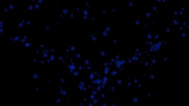 Kar, kış parçacıkları animasyon hareketinin grafiklerini kristalleştirir