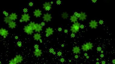 Kar, kış parçacıkları animasyon hareketinin grafiklerini kristalleştirir