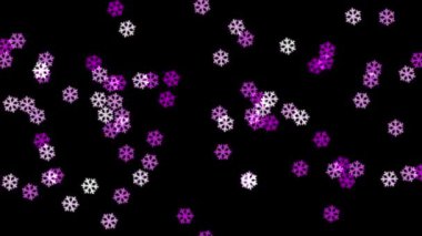 Kar, kış parçacıkları animasyon hareketinin grafiklerini kristalleştirir