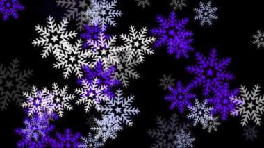 Kar, kış parçacıkları animasyon hareketinin grafiklerini kristalleştirir