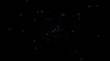 Kar, kış parçacıkları animasyon hareketinin grafiklerini kristalleştirir