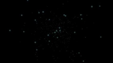 Kar, kış parçacıkları animasyon hareketinin grafiklerini kristalleştirir