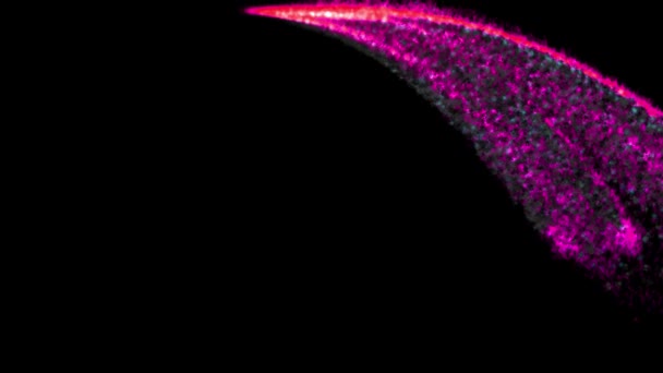 Alev Rengi Parçacık Canlandırma Grafikleri — Stok video