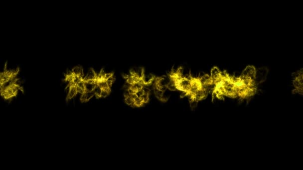 炎直線バーカラー粒子モーショングラフィックス — ストック動画
