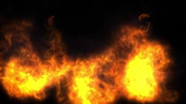 Flame Fire Particle Animation Motion Graphics — Stock Video