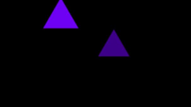 Triunghi Figură Particulă Animație Grafică Mișcare — Videoclip de stoc