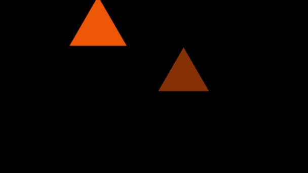 三角形の図粒子アニメーションモーショングラフィックス — ストック動画