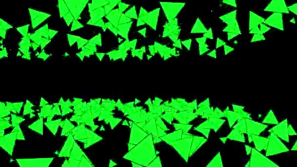 Grafika Pohybu Trojúhelníkových Figurek — Stock video
