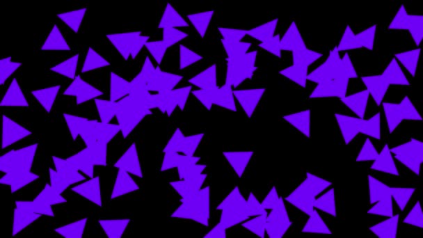 Graphiques Mouvement Animation Particule Figure Triangle — Video