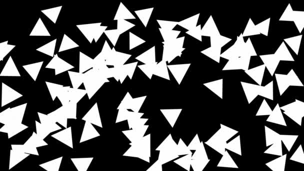 Figura Triangular Animación Partículas Gráficos Movimiento — Vídeo de stock