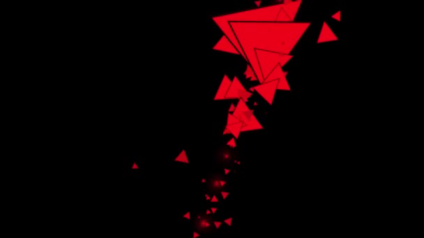 Grafika Pohybu Trojúhelníkových Figurek — Stock video